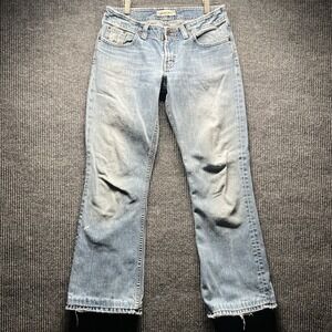 BKE Jeans Womens 29x33 Light wash Denim Boot Cut Low Rise Y2K Buckle Jeans